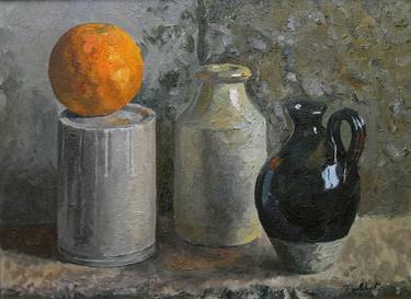 Orange and Black Vase thumb