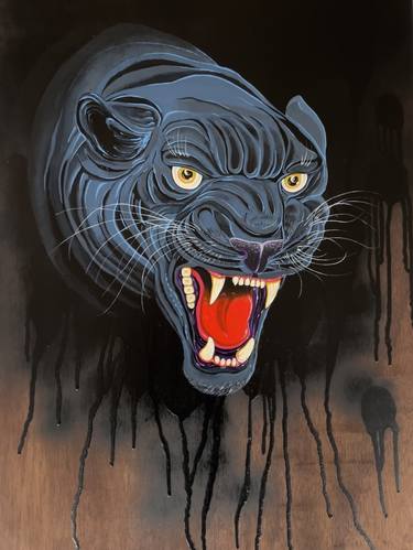 black panther face paint