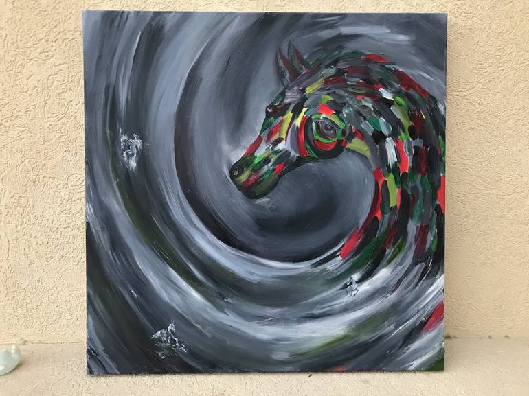 Original Abstract Expressionism Animal Paintings by Hakan Erkam