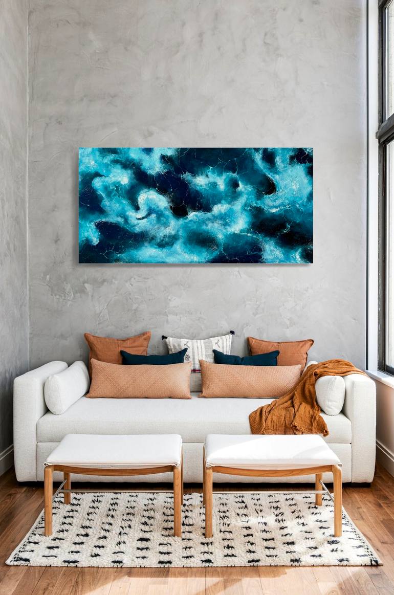 Original Abstract Expressionism Abstract Painting by Valeria Ocean