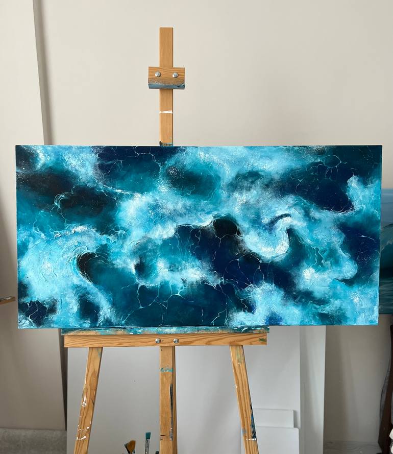 Original Abstract Expressionism Abstract Painting by Valeria Ocean