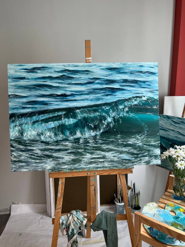 Original Contemporary Water Painting by Valeria Ocean
