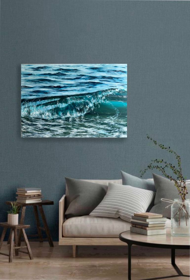 Original Contemporary Water Painting by Valeria Ocean