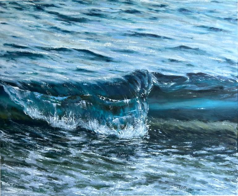 Print of Contemporary Water Paintings by Valeria Ocean