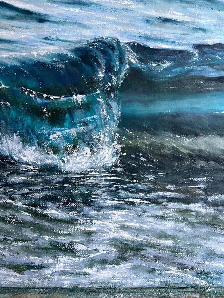 Original Contemporary Water Painting by Valeria Ocean