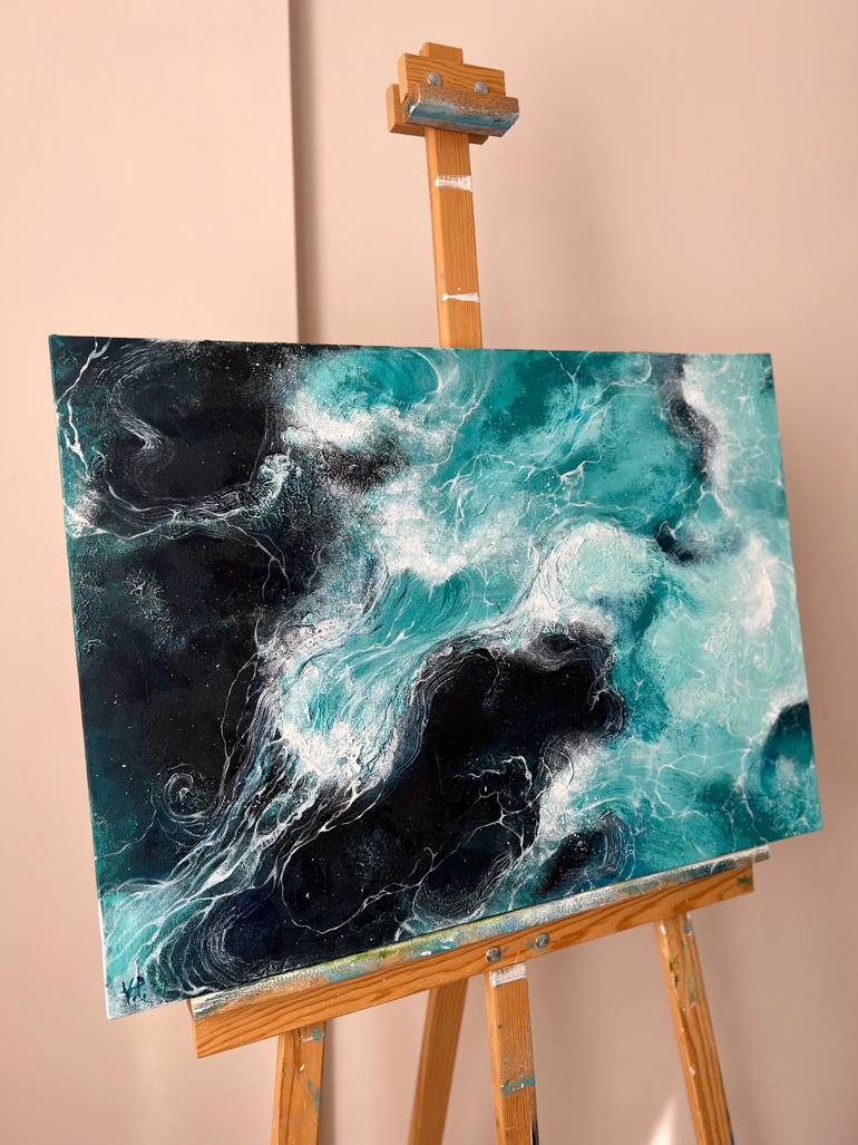 Original Abstract Expressionism Abstract Painting by Valeria Ocean