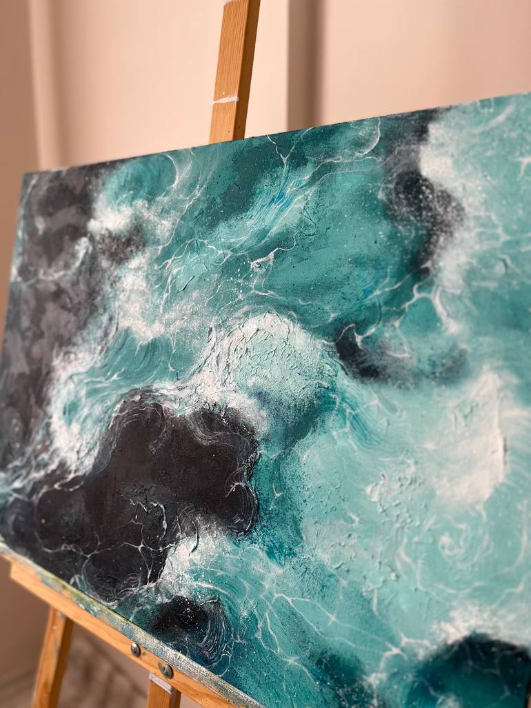 Original Abstract Expressionism Abstract Painting by Valeria Ocean