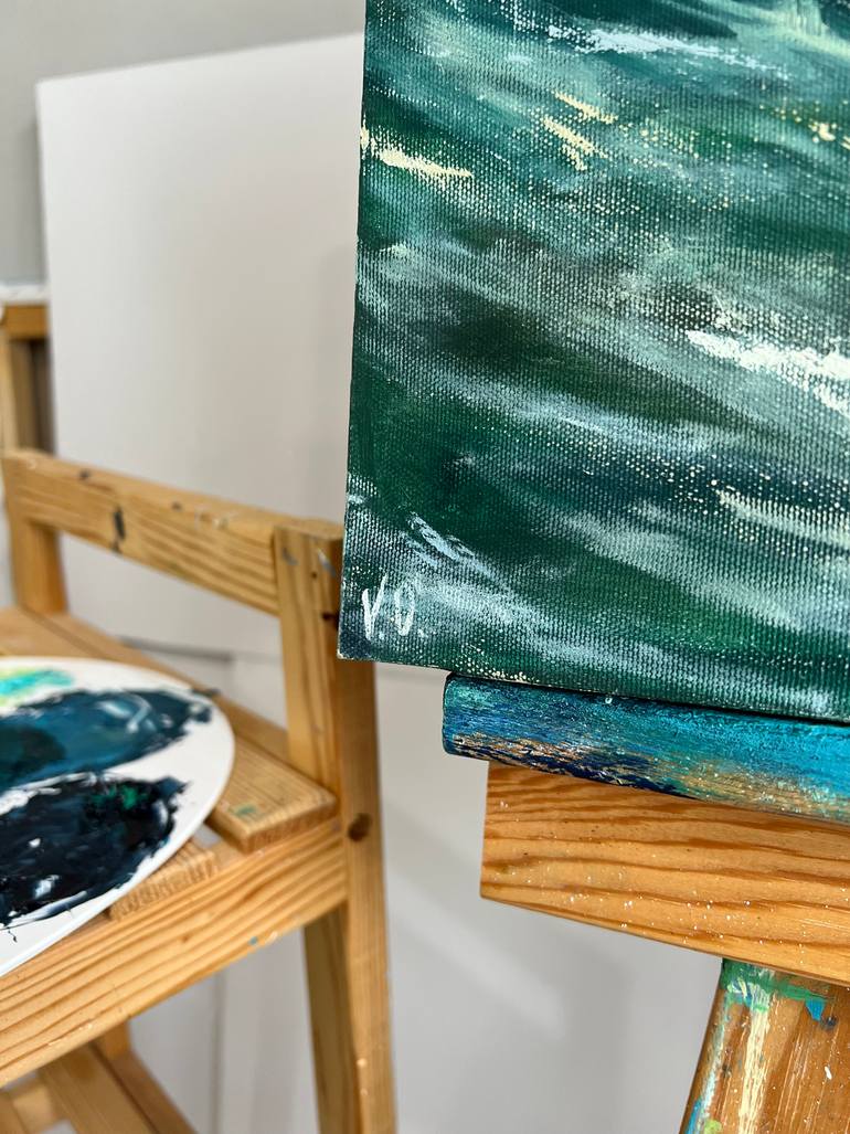 Original Contemporary Water Painting by Valeria Ocean