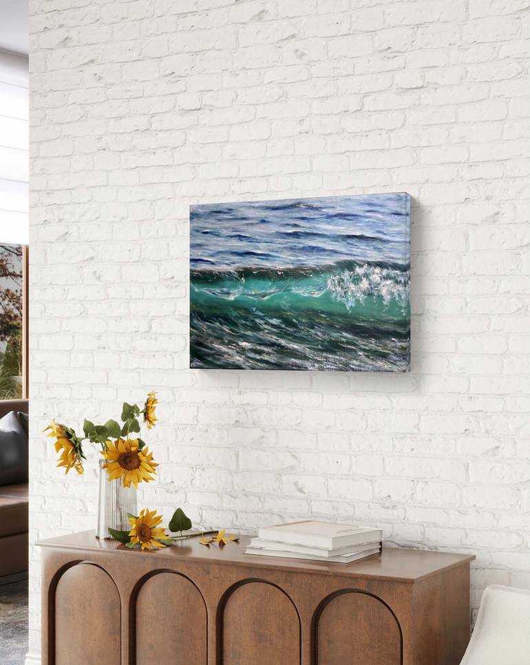 Original Contemporary Water Painting by Valeria Ocean