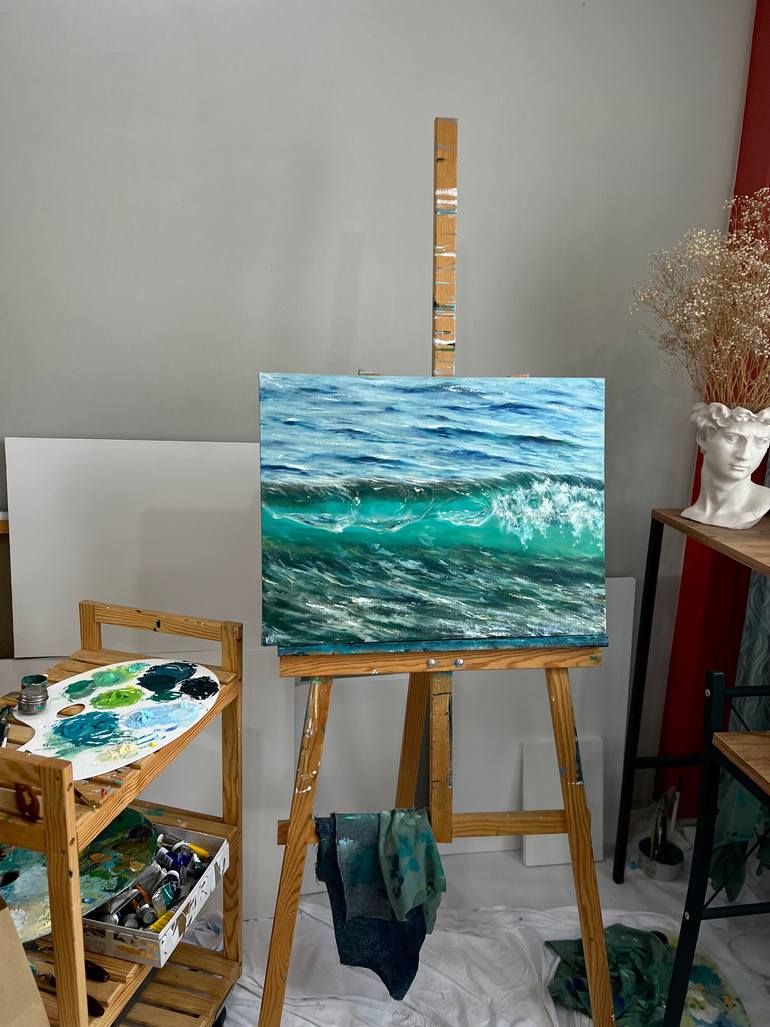 Original Contemporary Water Painting by Valeria Ocean