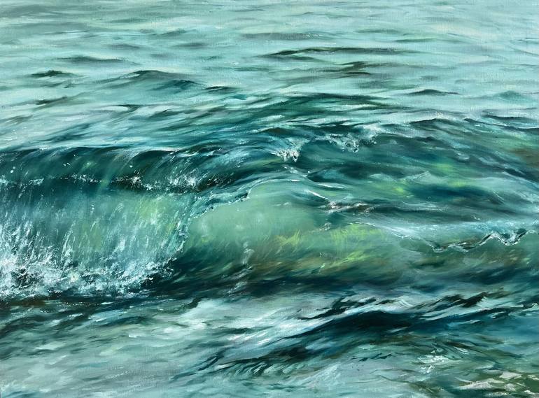 Print of Realism Water Paintings by Valeria Ocean