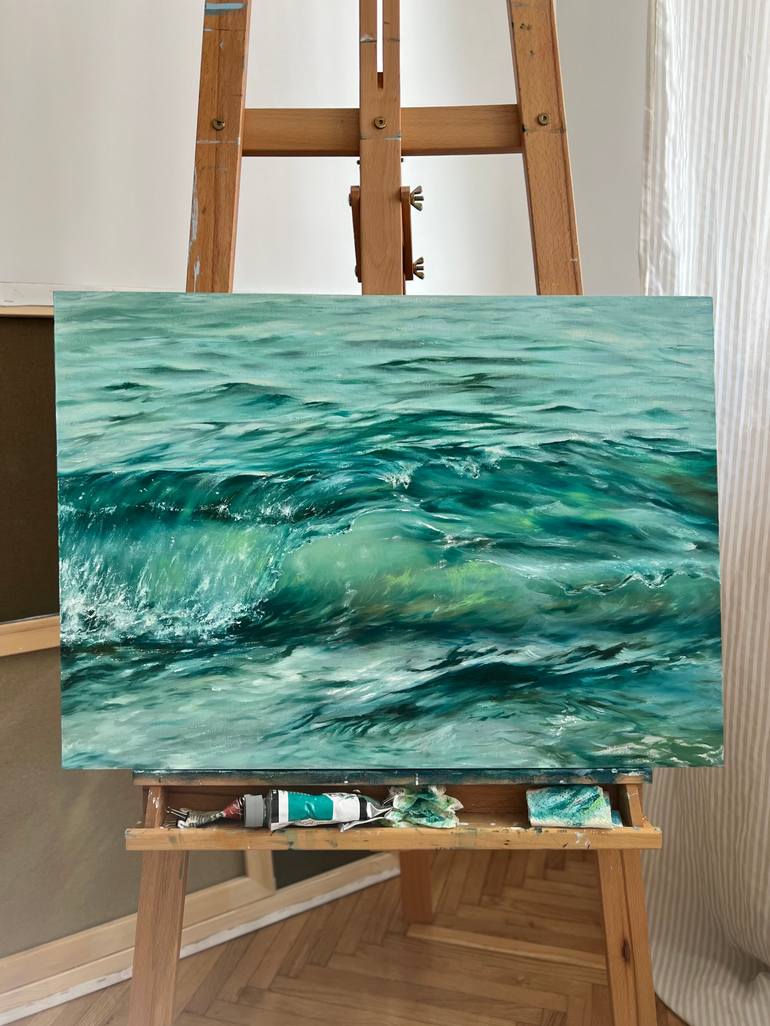 Original Realism Water Painting by Valeria Ocean
