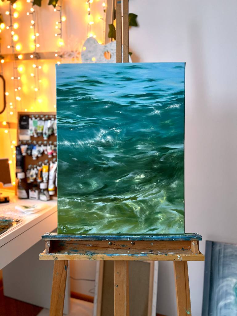 Original Contemporary Water Painting by Valeria Ocean