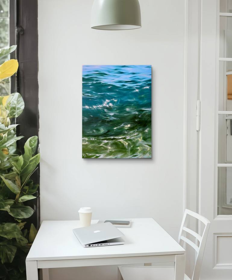 Original Contemporary Water Painting by Valeria Ocean