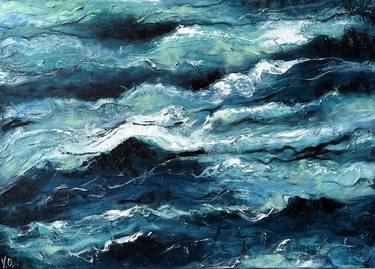 Original Abstract Water Paintings by Valeria Ocean