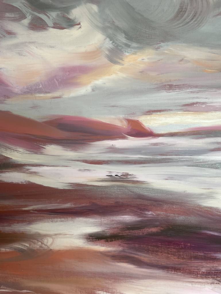 Original Expressionism Beach Painting by Kate Kelly