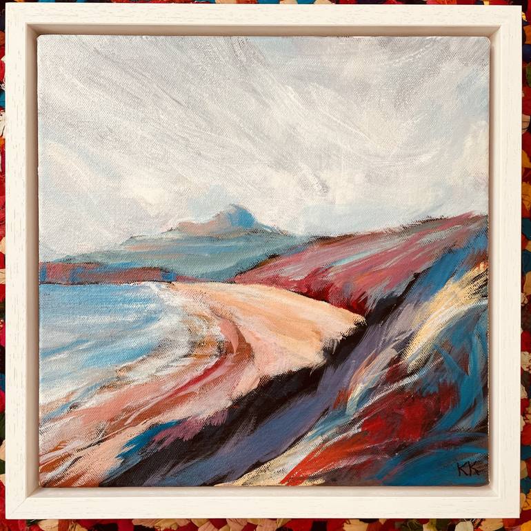 Original Expressionism Beach Painting by Kate Kelly