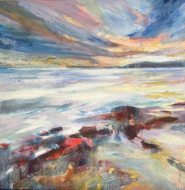 Original Expressionism Beach Paintings by Kate Kelly