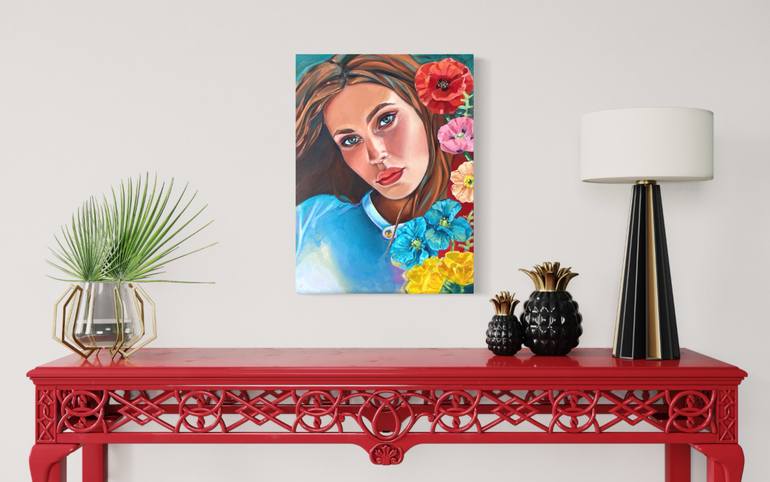 Original Expressionism Women Painting by Elizaveta Vyalova