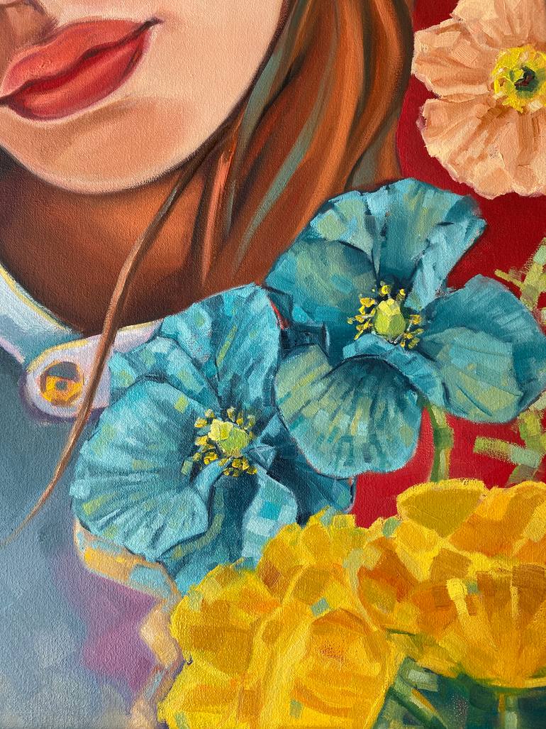 Original Expressionism Women Painting by Elizaveta Vyalova