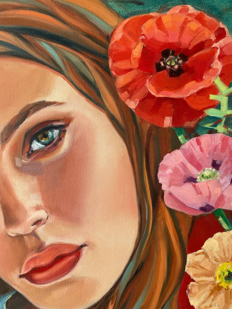 Original Expressionism Women Painting by Elizaveta Vyalova