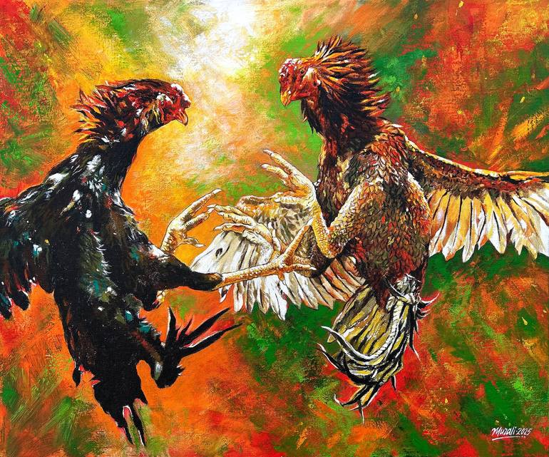 Original Realism Rural Life Paintings by Muralidhar Suvarna