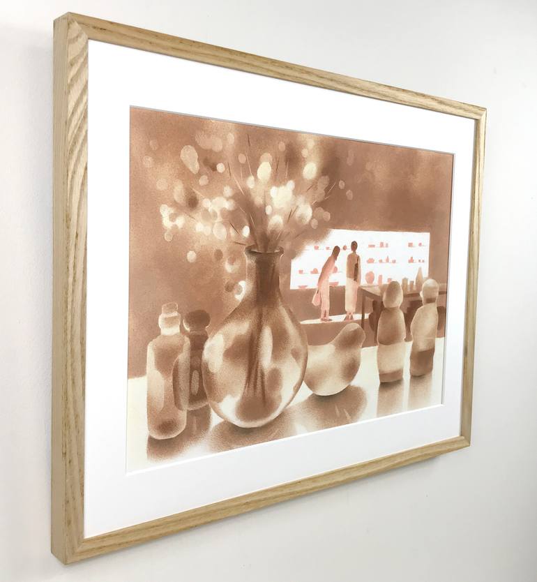 Original Illustration Still Life Drawing by Tomoko Mizuno