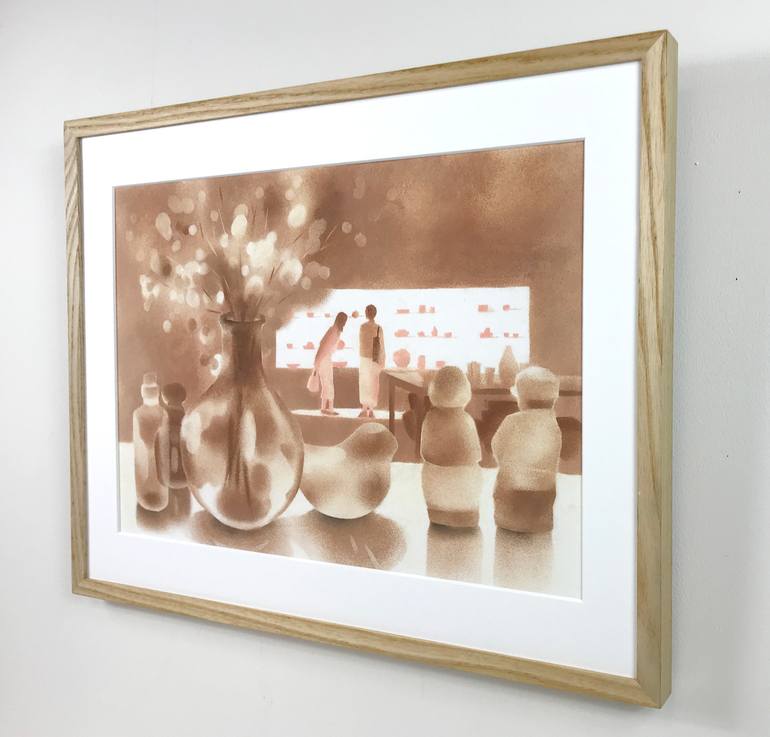 Original Illustration Still Life Drawing by Tomoko Mizuno
