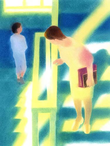 Original Illustration People Drawing by Tomoko Mizuno