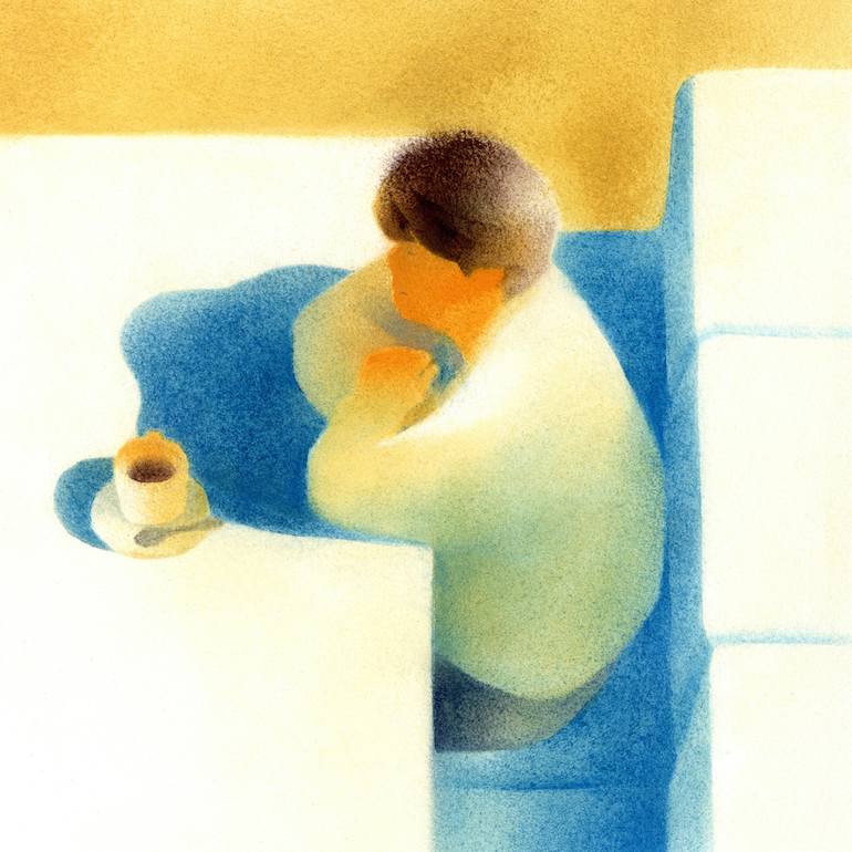 Original Illustration People Drawing by Tomoko Mizuno