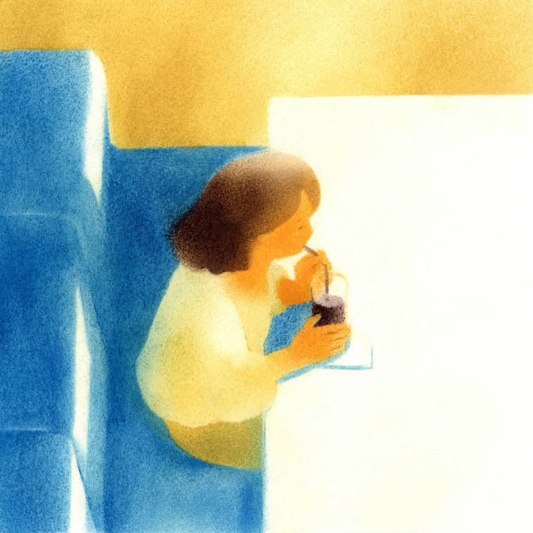 Original Illustration People Drawing by Tomoko Mizuno