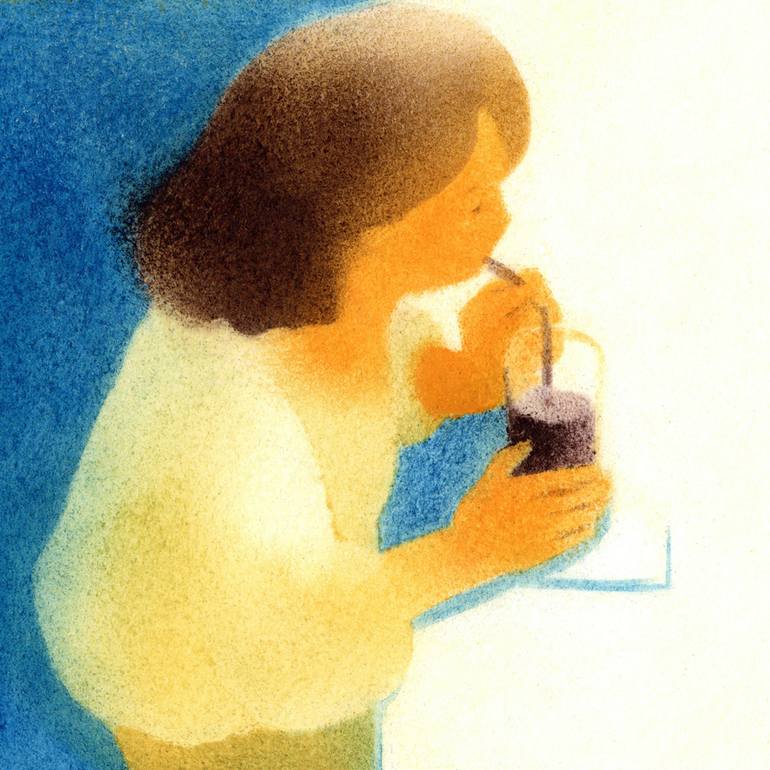 Original Illustration People Drawing by Tomoko Mizuno
