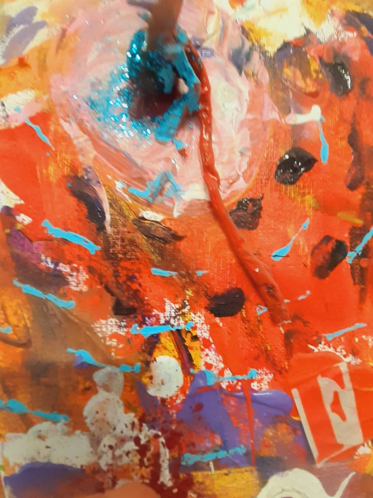 Original Conceptual Abstract Painting by Marilisa Morara