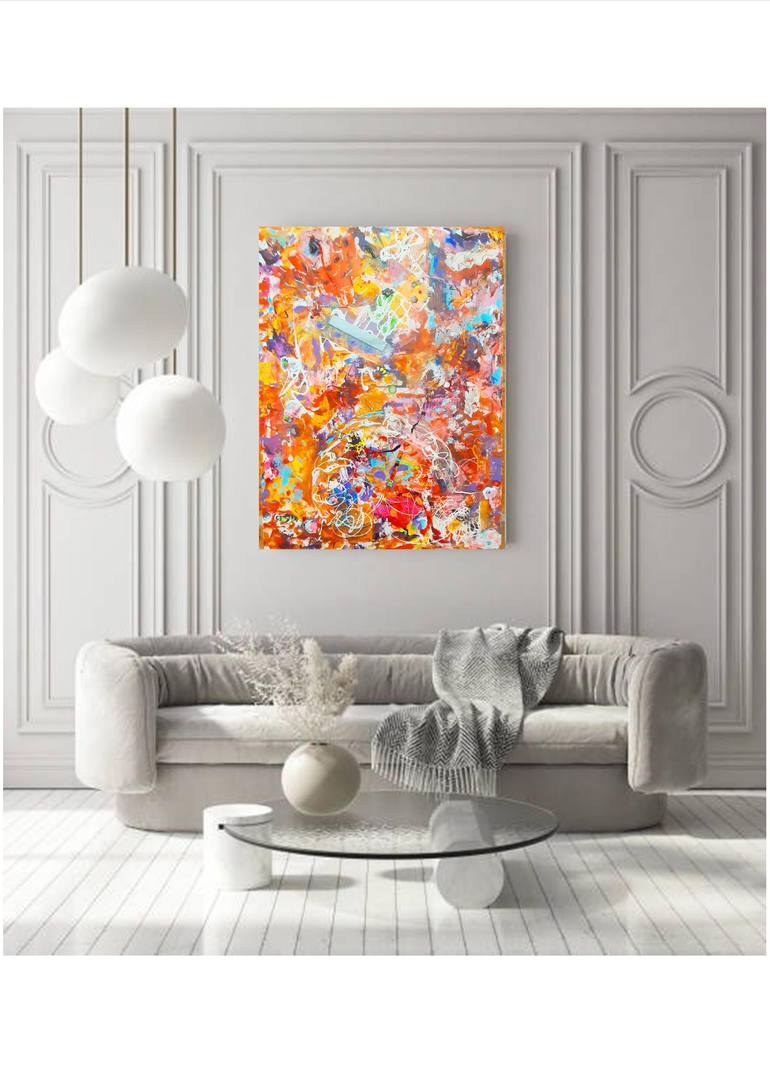 Original Conceptual Abstract Painting by Marilisa Morara