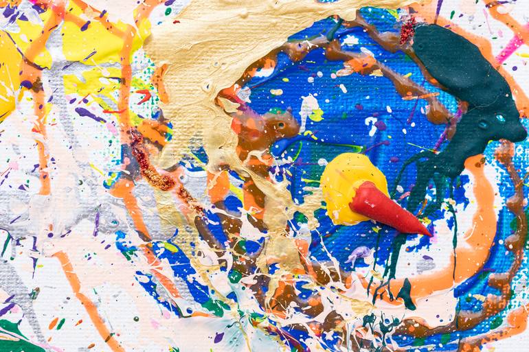 Original Abstract Expressionism Abstract Painting by Marilisa Morara