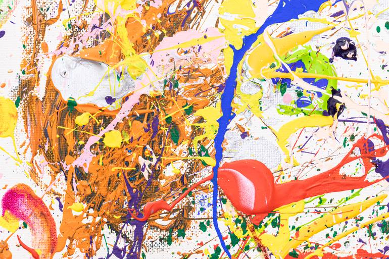 Original Abstract Expressionism Abstract Painting by Marilisa Morara