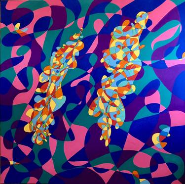 Original Abstract Expressionism Abstract Painting by Michael Perry