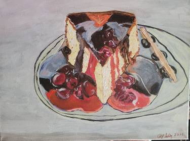 Print of Expressionism Food & Drink Paintings by alicia selby