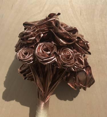 18 Rose Gold Handmade Roses thumb