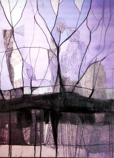 Original Abstract Expressionism Abstract Mixed Media by Tijana ĐApoviĆ