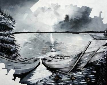 Original Impressionism Landscape Paintings by Dan Kayiza