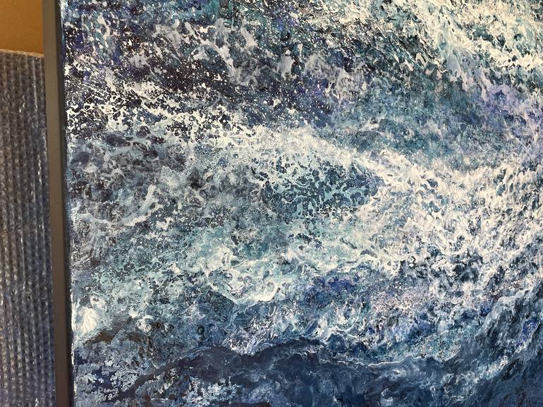 Original Abstract Seascape Painting by Ulrike Schmelter