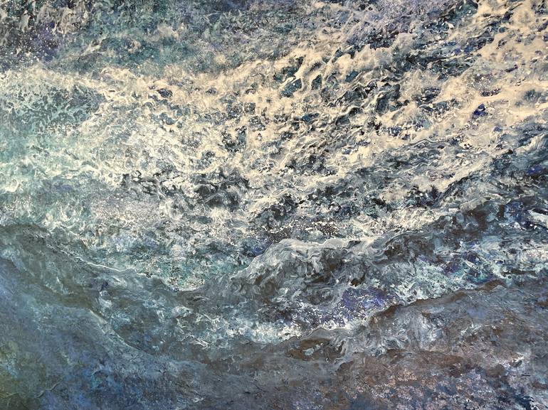 Original Abstract Seascape Painting by Ulrike Schmelter