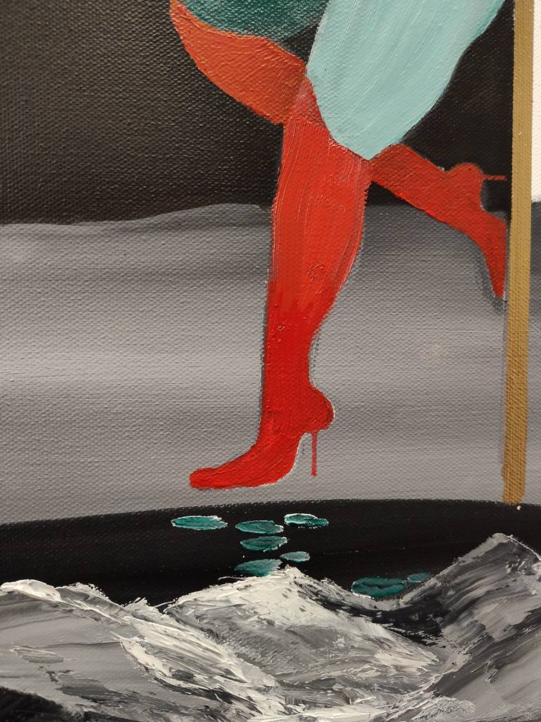 Original Surrealism Fantasy Painting by Hamza Mustapha