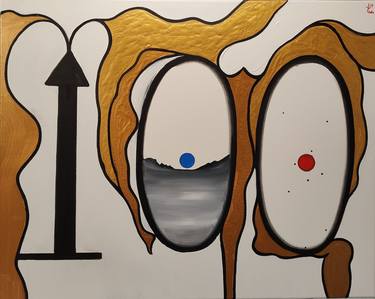 Original Surrealism Time Paintings by Hamza Mustapha