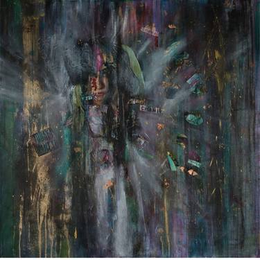 Original Abstract Expressionism Fantasy Paintings by Alexandra Bling