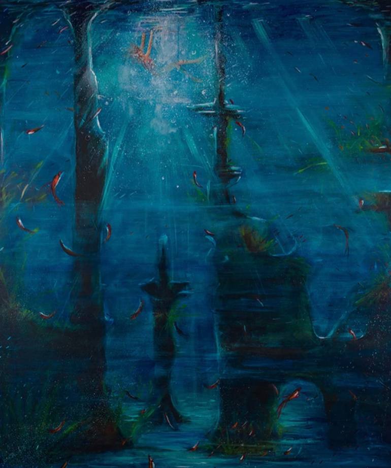 HOW DEEP IS YOUR LOVE? (I 'll have to find out) Painting by Alexandra