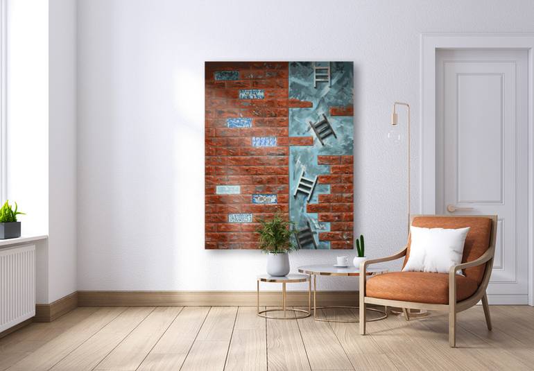 Original Abstract Expressionism Abstract Painting by Claudio  Ramirez