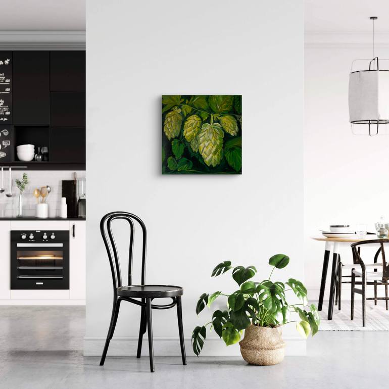 Original Art Deco Botanic Painting by Irina Bach