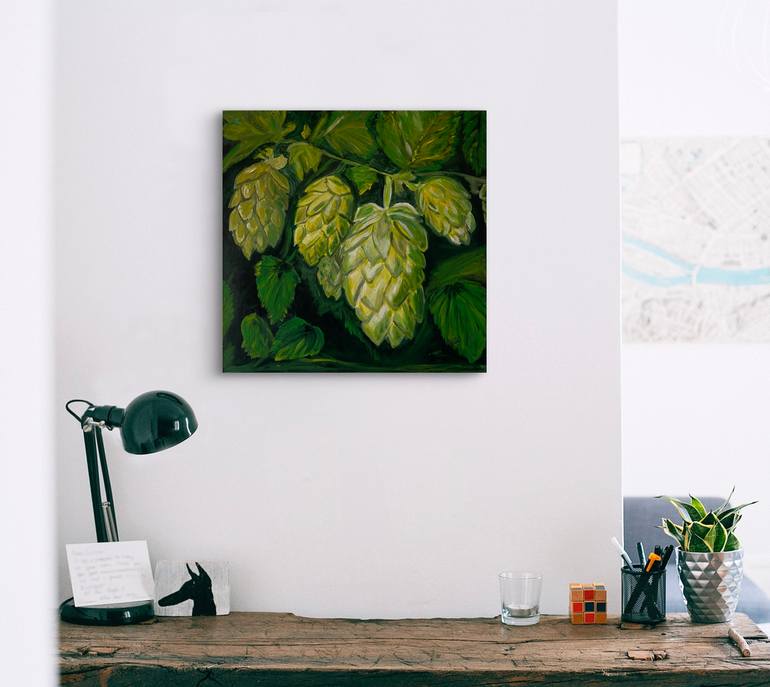 Original Art Deco Botanic Painting by Irina Bach